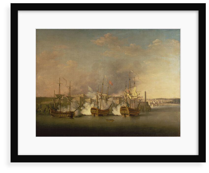 Bombardment of Morro Castle, 1 July 1762 by Richard Paton