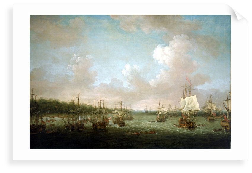 The capture of Havana: landing cannon and stores, 30 June 1762 by Dominic Serres the Elder