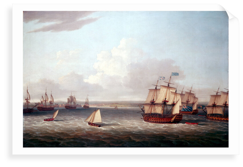 The British fleet entering Havana, 21 August 1762 by Dominic Serres the Elder