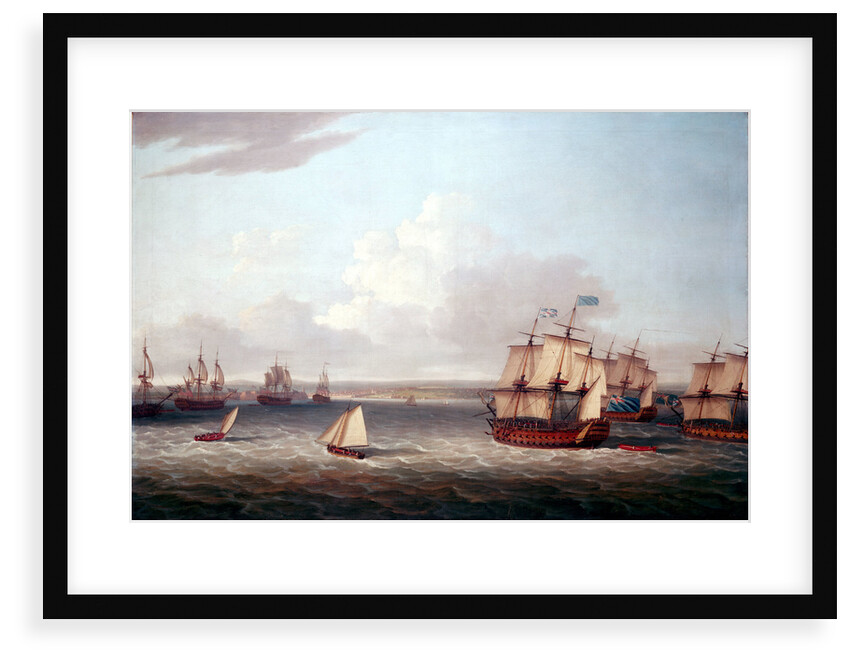 The British fleet entering Havana, 21 August 1762 by Dominic Serres the Elder
