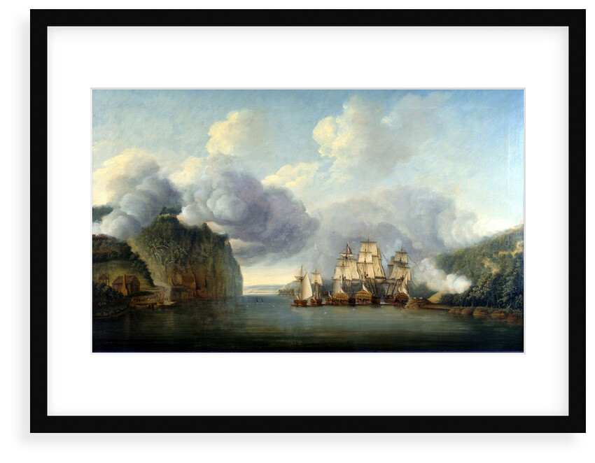 Forcing a passage of the Hudson River, 9 October 1776 by Thomas Mitchell