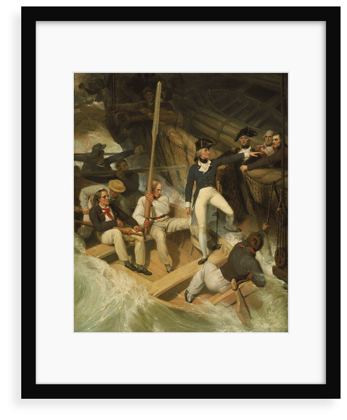 Nelson boarding a captured ship, 20 November 1777 by Richard Westall