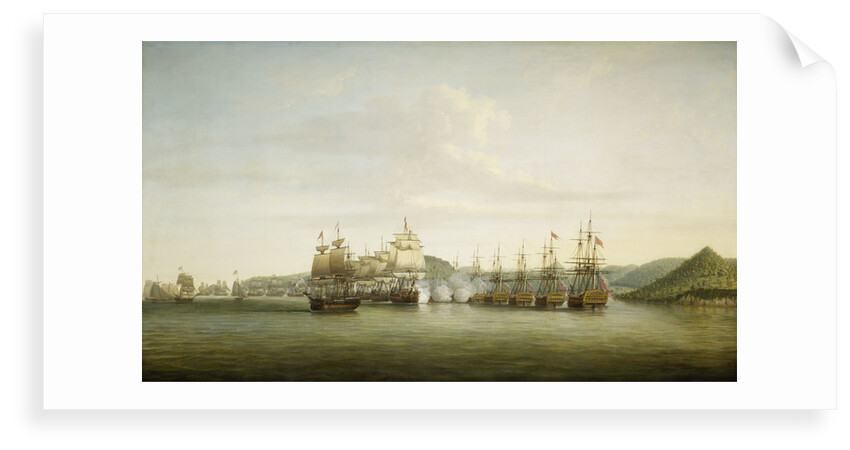 Barrington's action at St Lucia, 15 December 1778 by Dominic Serres the Elder
