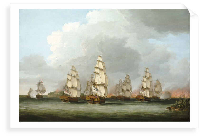 Destruction of the American Fleet at Penobscot Bay, 14 August 1779 by Dominic Serres the Elder