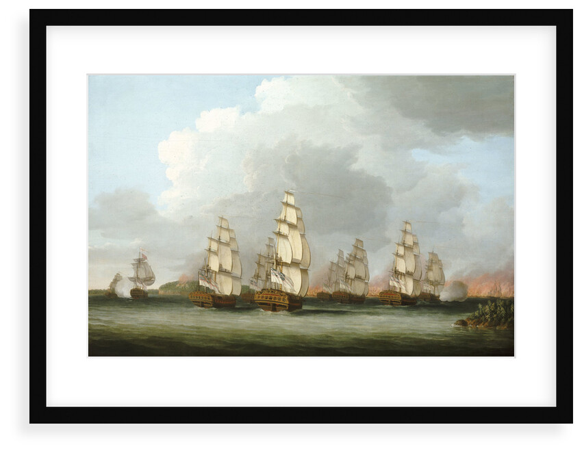 Destruction of the American Fleet at Penobscot Bay, 14 August 1779 by Dominic Serres the Elder