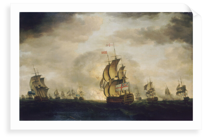 The Moonlight Battle: the Battle off Cape St Vincent, 16 January 1780 by Francis Holman
