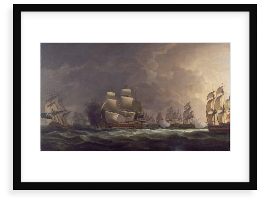 The Moonlight Battle: the Battle off Cape St Vincent, 16 January 1780 by Dominic Serres the Elder