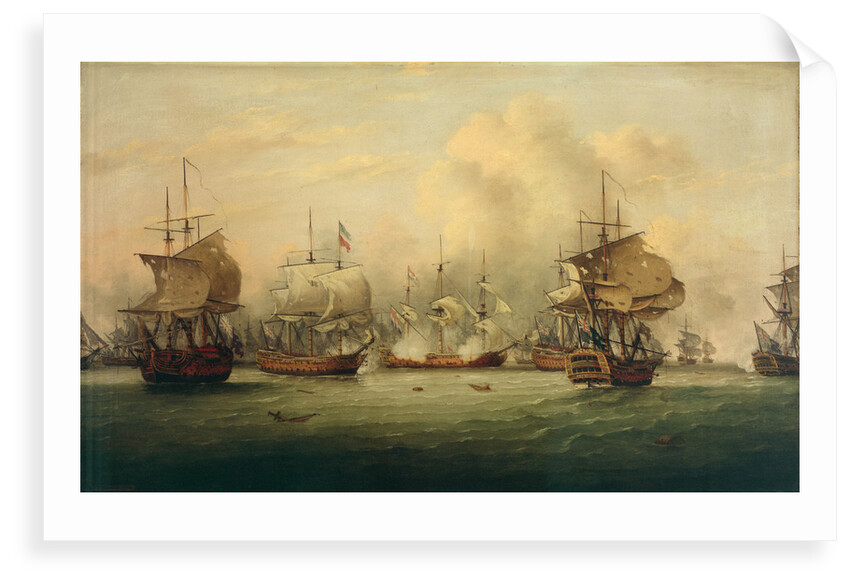 The Battle of the Dogger Bank, 5 August 1781 by Thomas Luny