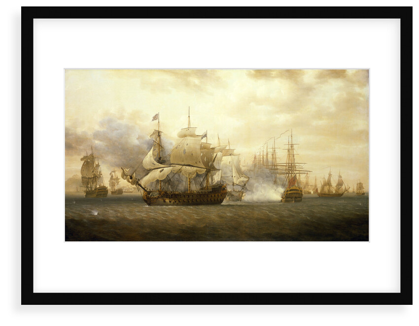 The Battle of Frigate Bay, 26 January 1782 by Nicholas Pocock