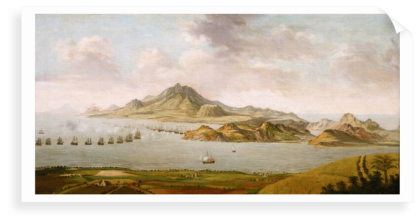 Repulse of the French in Frigate Bay, St Kitts, 26 January 1782 by Thomas Maynard