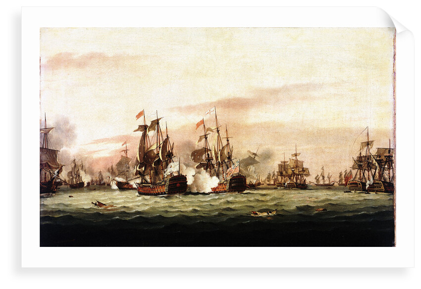 The Battle of the Saints, 12 April 1782 by Thomas Luny