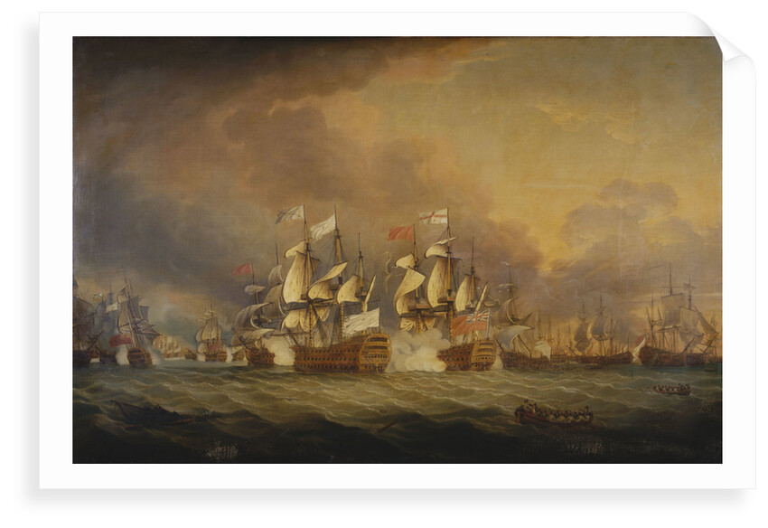 The Battle of the Saints, 12 April 1782 by Thomas Mitchell