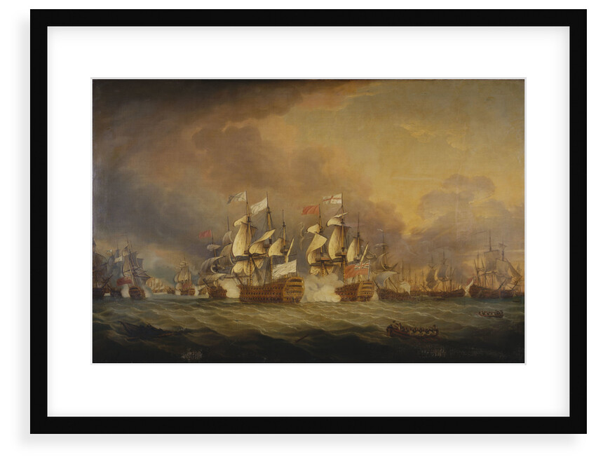 The Battle of the Saints, 12 April 1782 by Thomas Mitchell