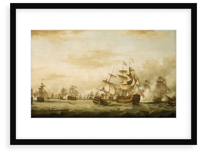 The Battle of the Saints, 12 April 1782, end of the action by Thomas Whitcombe