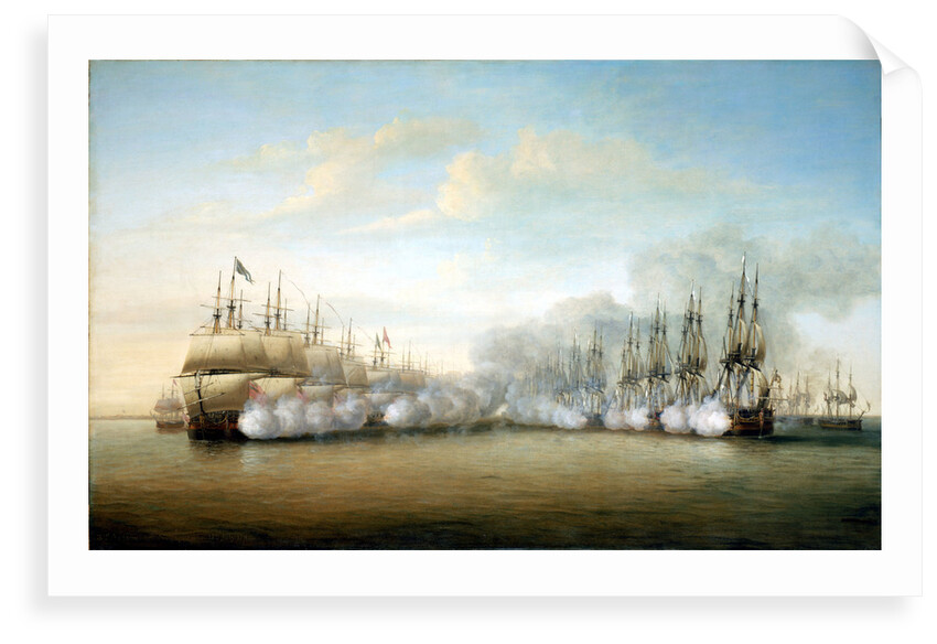 Battle of Negapatam, 6 July 1782 by Dominic Serres the Elder