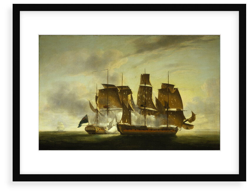 The capture of the 'Amazone' by HMS 'Santa Margarita', 29 July 1782 by Robert Dodd