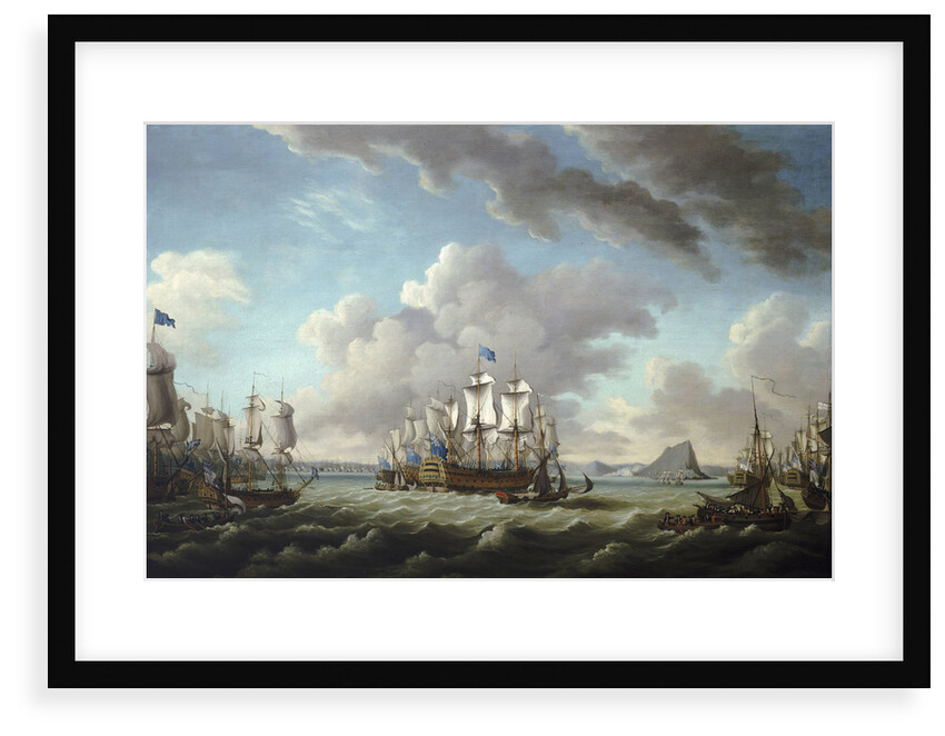 Relief of Gibraltar by Earl Howe, 11 October 1782 by Richard Paton