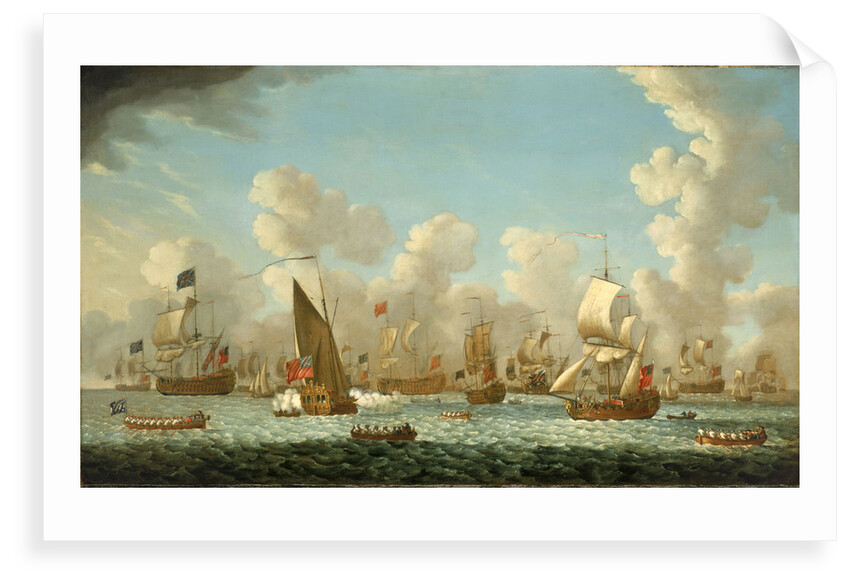 Naval review at Spithead, 1767 by Francis Swaine