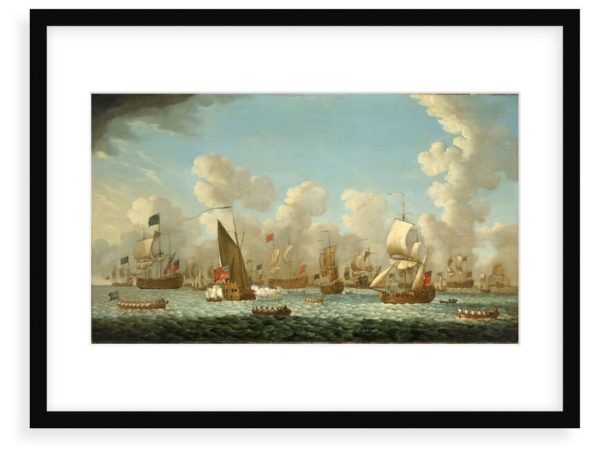 Naval review at Spithead, 1767 by Francis Swaine