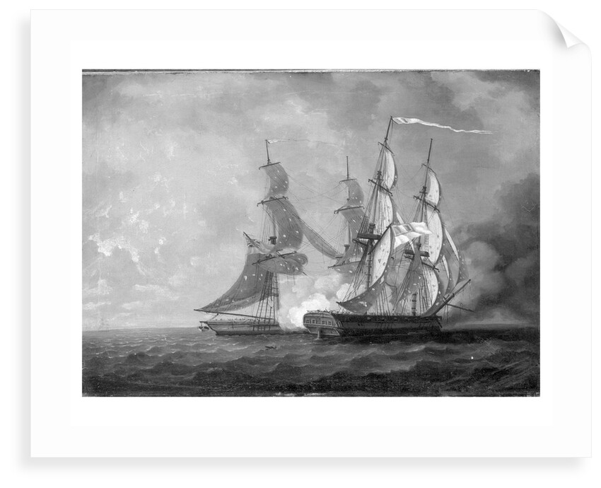 HMS 'Scourge' capturing the 'Sansculotte', 13 March 1793 by Thomas Yates