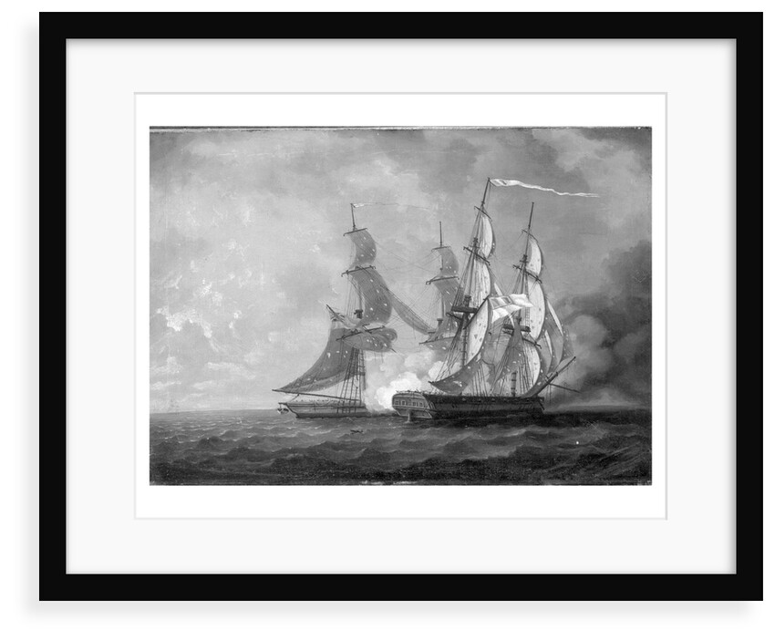 HMS 'Scourge' capturing the 'Sansculotte', 13 March 1793 by Thomas Yates
