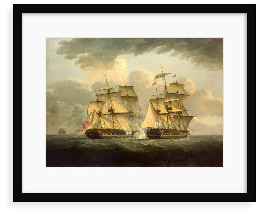 Action between HMS 'Venus' and the 'Semillante', 27 May 1793 by Thomas Elliott