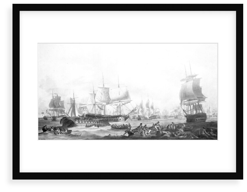 The Battle of the First of June, 1794 by Robert Dodd