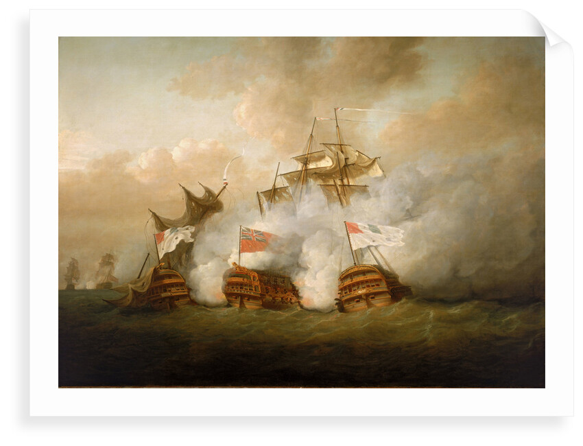 The 'Brunswick' and the 'Vengeur du Peuple' at the Battle of the 1 June 1794 by Nicholas Pocock