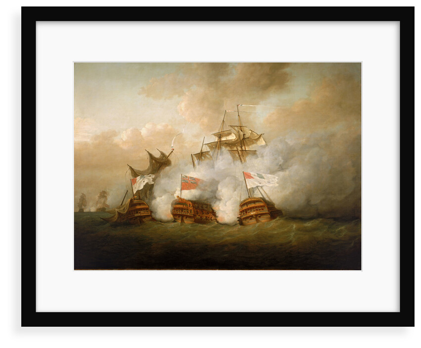 The 'Brunswick' and the 'Vengeur du Peuple' at the Battle of the 1 June 1794 by Nicholas Pocock