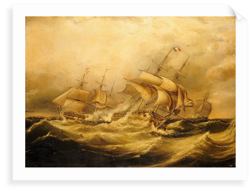 Destruction of the 'Droits de l'Homme', 13 January 1797 by Ebenezer Colls