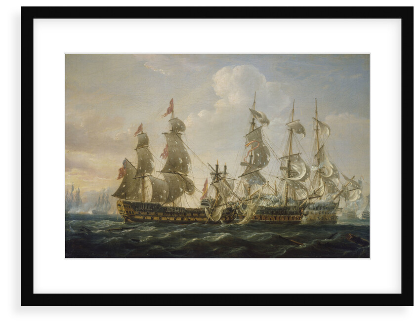 The 'Captain' capturing the 'San Nicolas' and the 'San Jose' at the Battle of Cape St Vincent, 14 February 1797 by Nicholas Pocock
