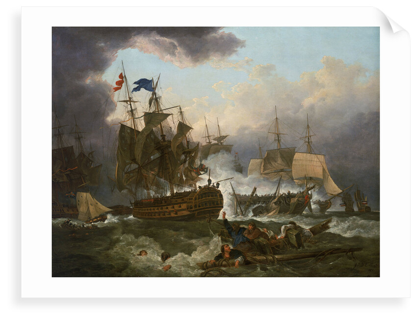 The Battle of Camperdown, 11 October 1797 by Philippe-Jacques de Loutherbourg