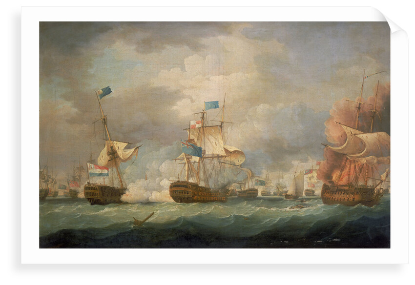 The Battle of Camperdown, 11 October 1797 by Thomas Whitcombe