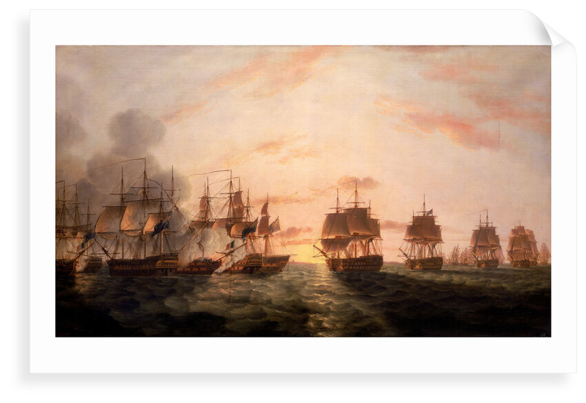 The Battle of the Nile, 1 August 1798 by Thomas Luny