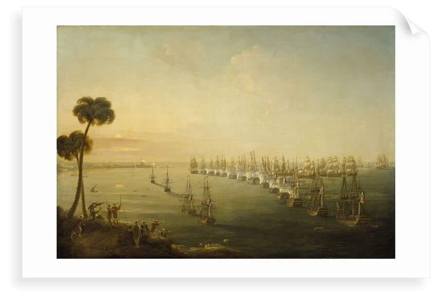 The Battle of the Nile, 1 August 1798 by Nicholas Pocock