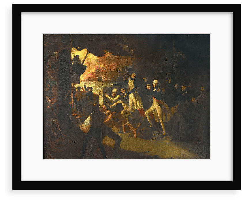 Nelson coming on deck at the Battle of the Nile, 1 August 1798 by Daniel Orme