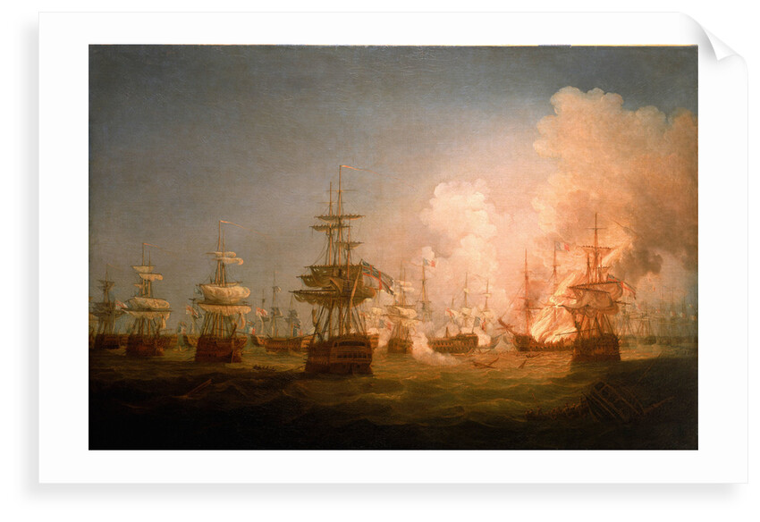 The Battle of the Nile, 1 August 1798, end of the action by Thomas Whitcombe