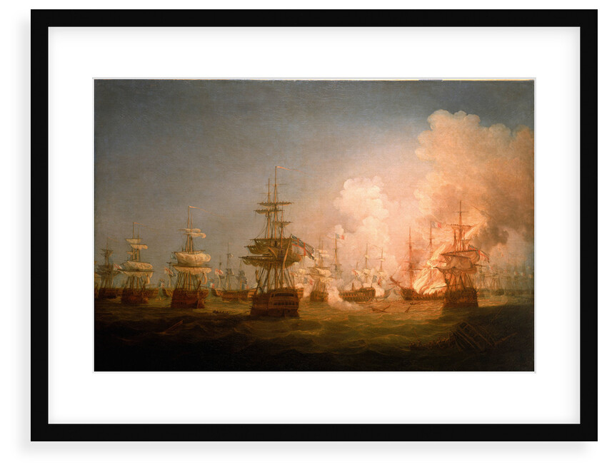 The Battle of the Nile, 1 August 1798, end of the action by Thomas Whitcombe