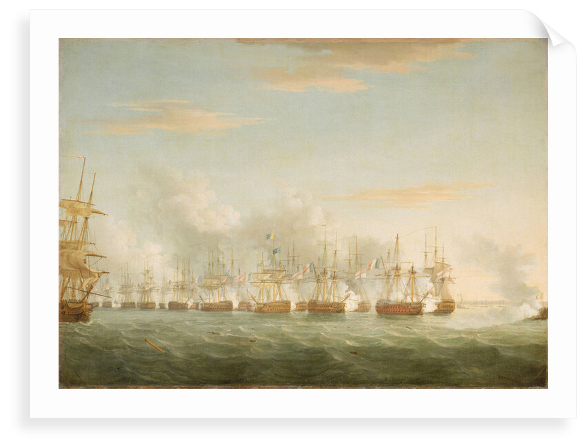 The Battle of the Nile, 1 August 1798 by Thomas Whitcombe