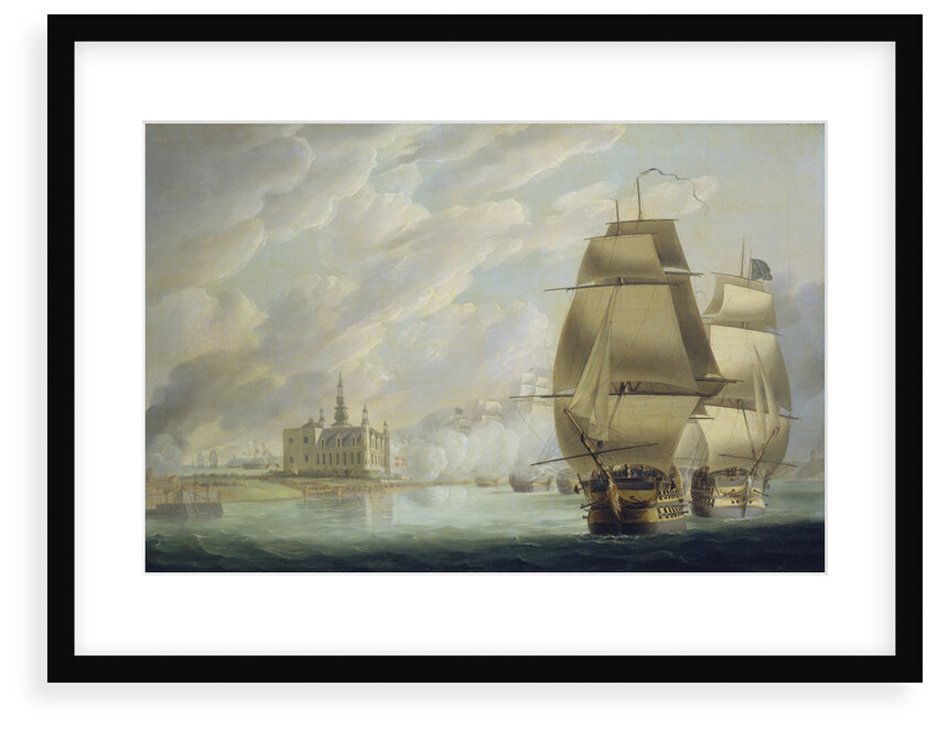 Nelson forcing the passage of the sound, 30 March 1801, prior to the Battle of Copenhagen by Robert Dodd