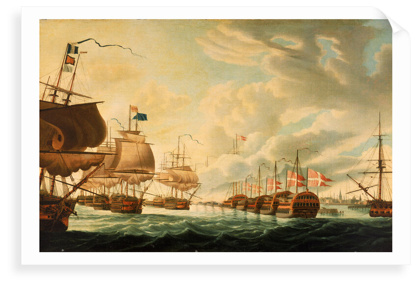 The Battle of Copenhagen, 2 April 1801 by Robert Dodd