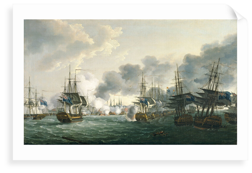 The Battle of Copenhagen, 2 April 1801 by John Thomas Serres