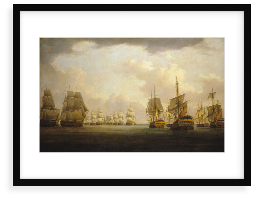 Admiral Sir Robert Calder's action off Cape Finisterre, 23 July 1805 by William Anderson