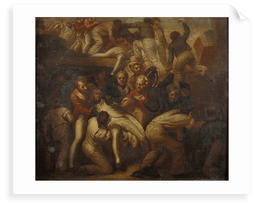 The death of Nelson at the Battle of Trafalgar, 21 October 1805 by Samuel Drummond
