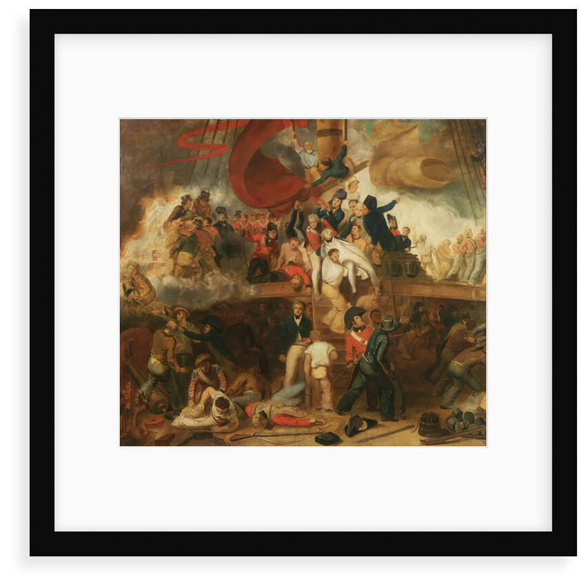 The death of Nelson at the Battle of Trafalgar, 21 October 1805 by Samuel Drummond