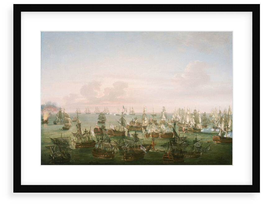 The Battle of Trafalgar, 21 October 1805, end of the action by Nicholas Pocock