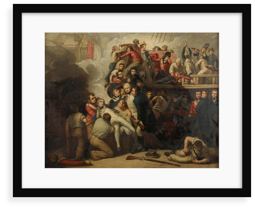 The death of Nelson at the Battle of Trafalgar, 21 October 1805 by Samuel Drummond