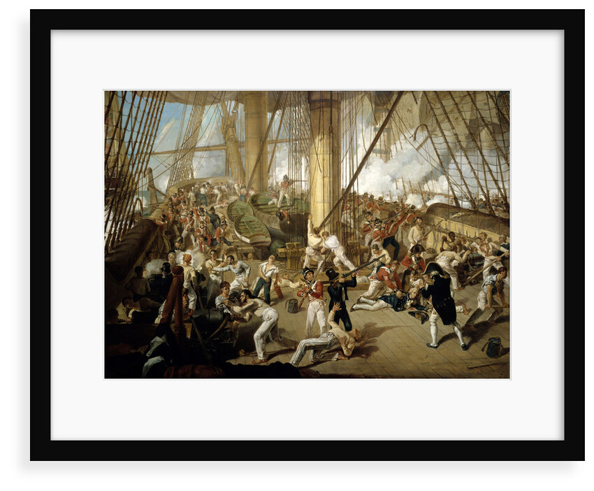 The fall of Nelson, Battle of Trafalgar, 21 October 1805 by Denis Dighton