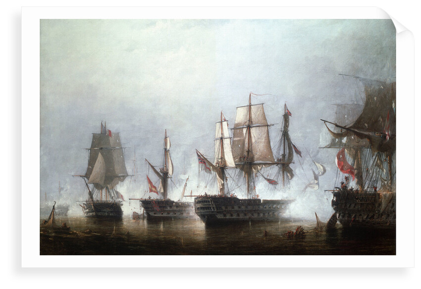 The Battle of Trafalgar, 21 October 1805 by Richard Henry Nibbs