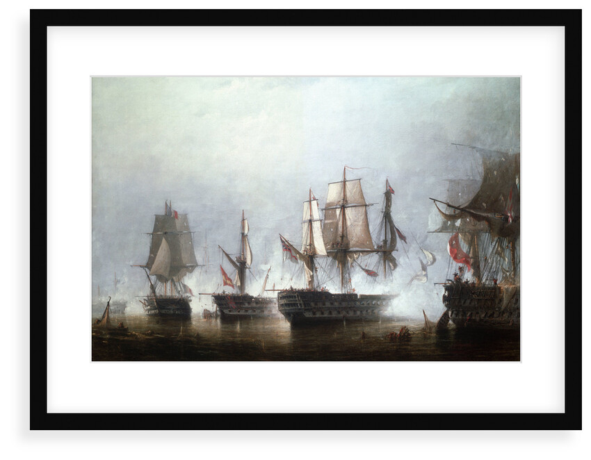 The Battle of Trafalgar, 21 October 1805 by Richard Henry Nibbs